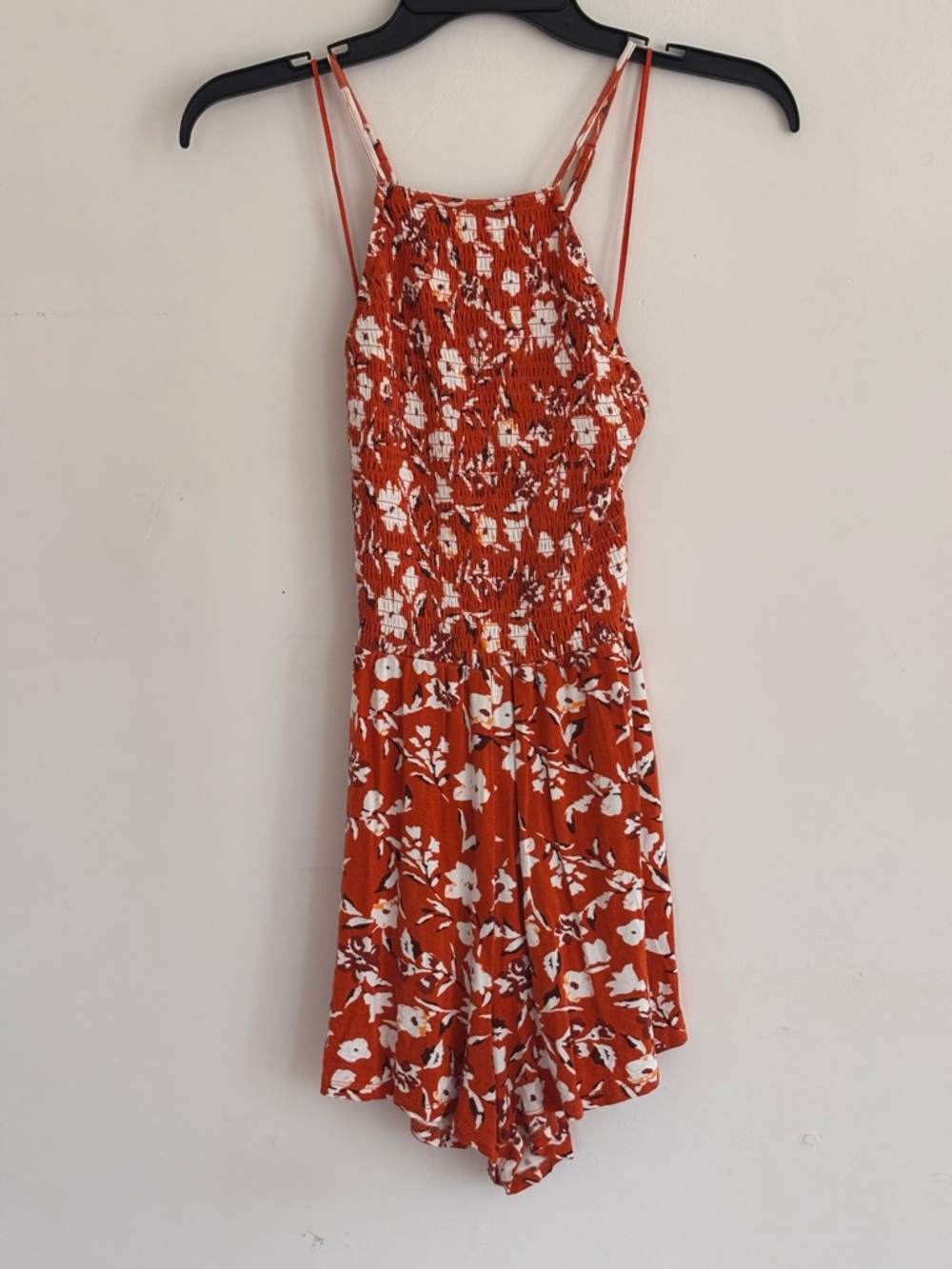 Garage Floral Smocked Romper P/S